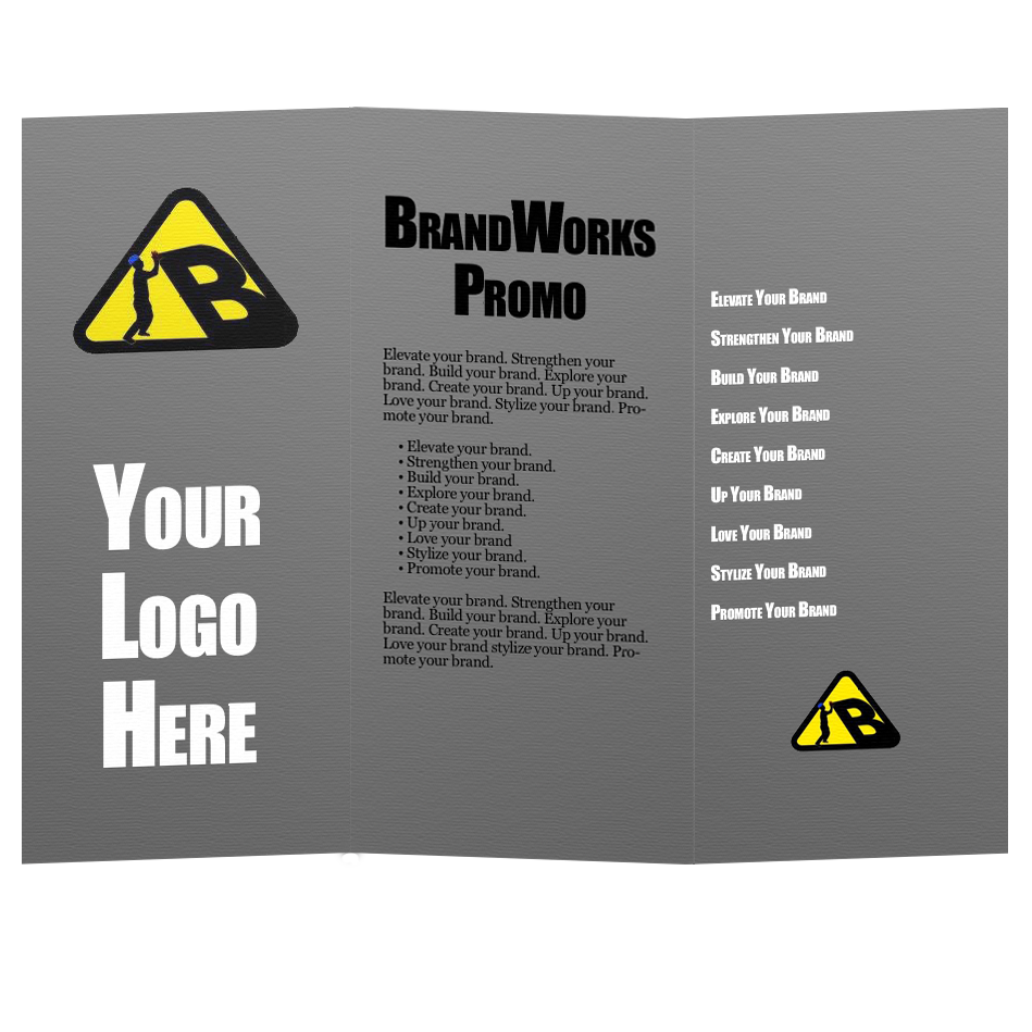 Print your business logo on high quality brochures for your next event